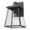 Z-Lite Broughton Outdoor Wall, 1-Light, 8.25 In.W x 9.5 In.L x 14.25 In.H, Black/Clear Beveled 521S-BK - alternate 5